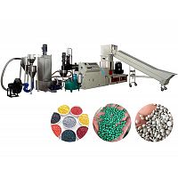 PE/PP單階壓實(shí)回收造粒線(xiàn)(水環(huán)切粒)