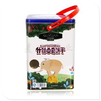 曲奇手提鐵罐,定制餅干鐵盒子,大號(hào)食品鐵罐廠家